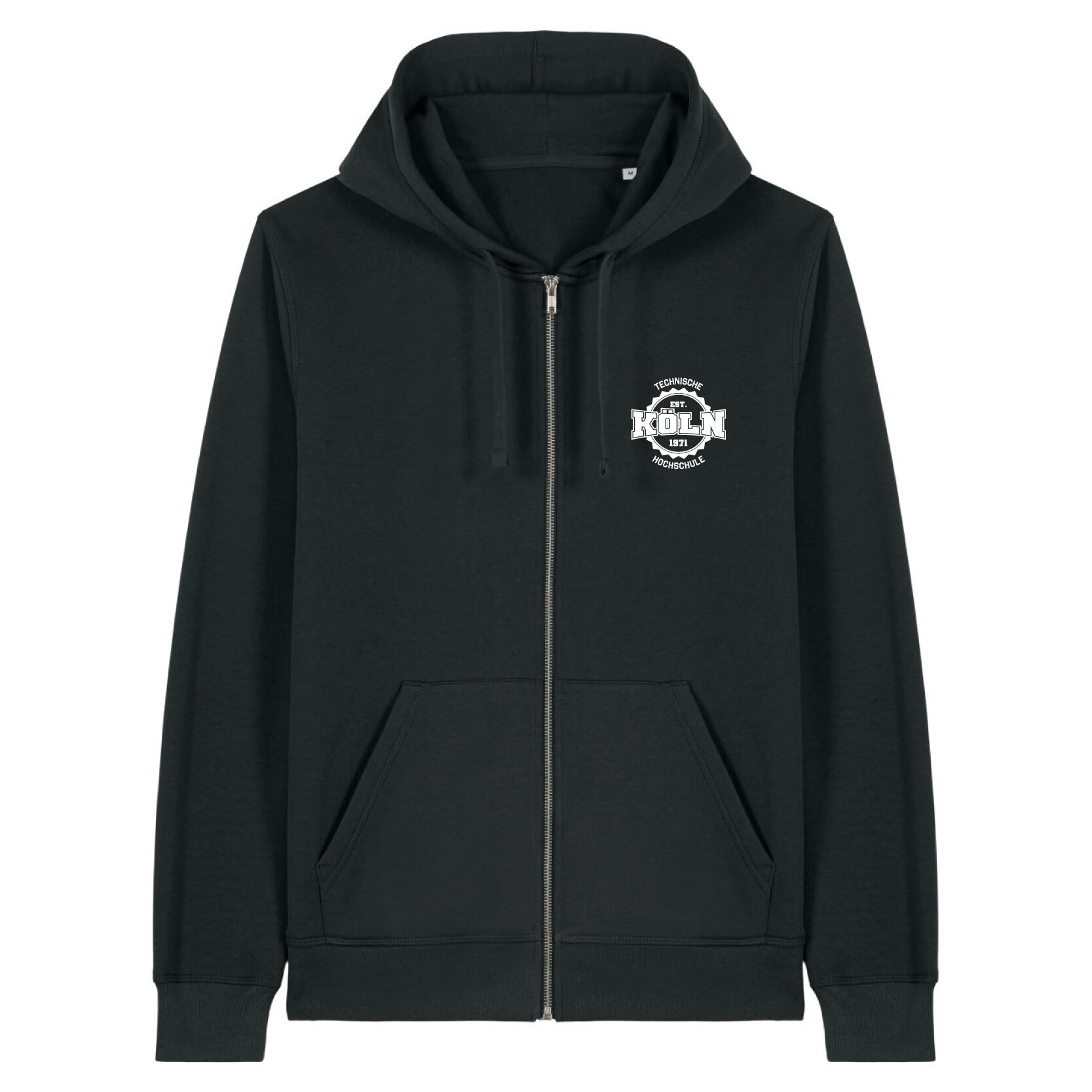 Zipp-Jacke, schwarz