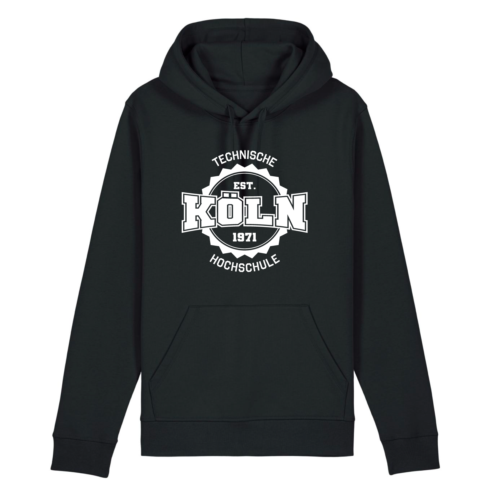 Kapuzenpullover, schwarz